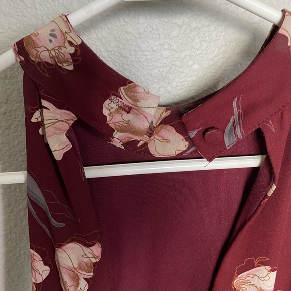 Red floral dress - Picture 4 of 5